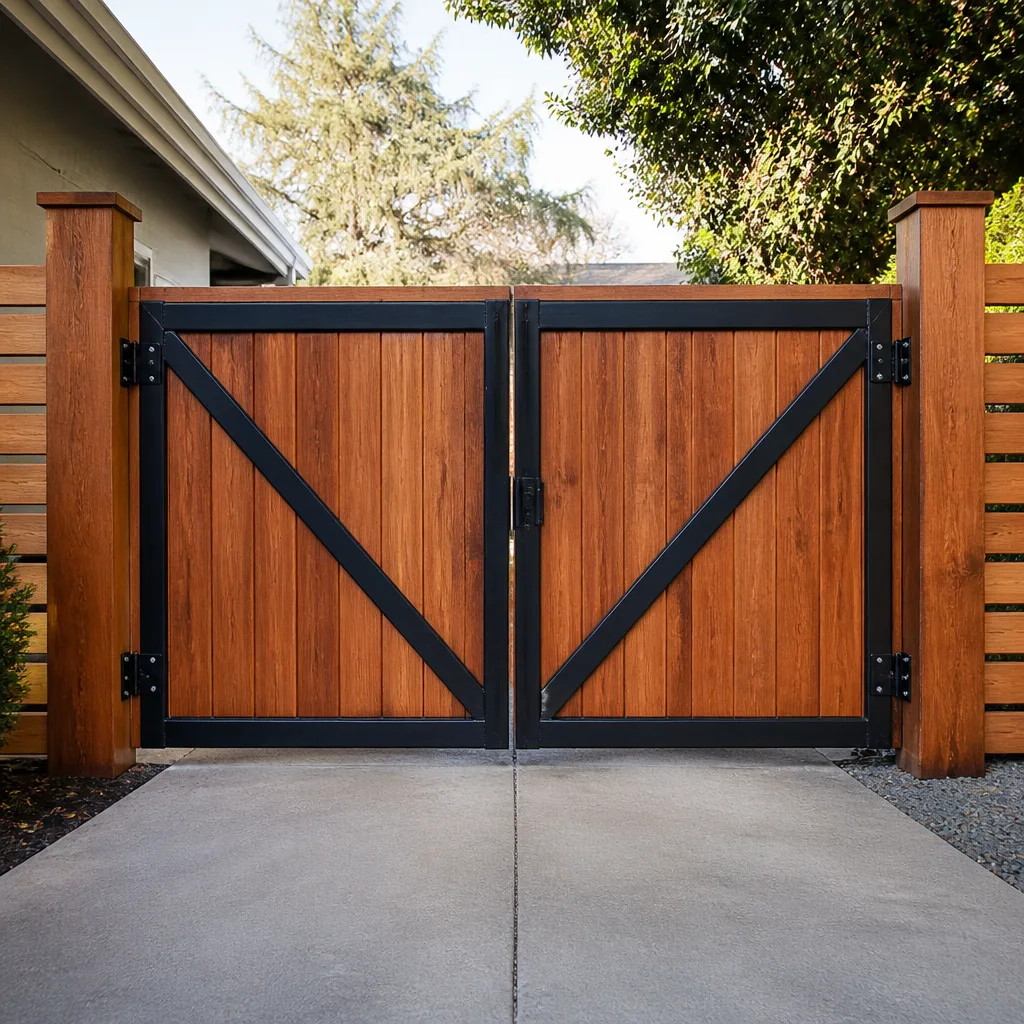Wood & steel frame